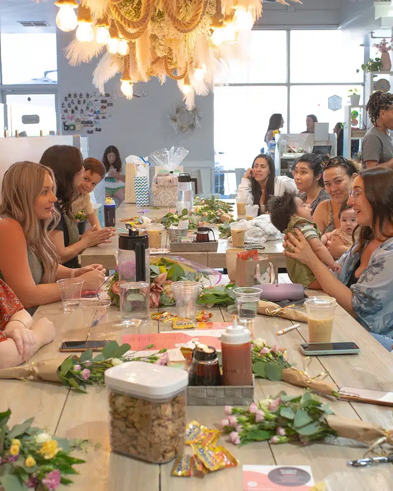 Guests enjoying a Take Ur Seat group dining experience